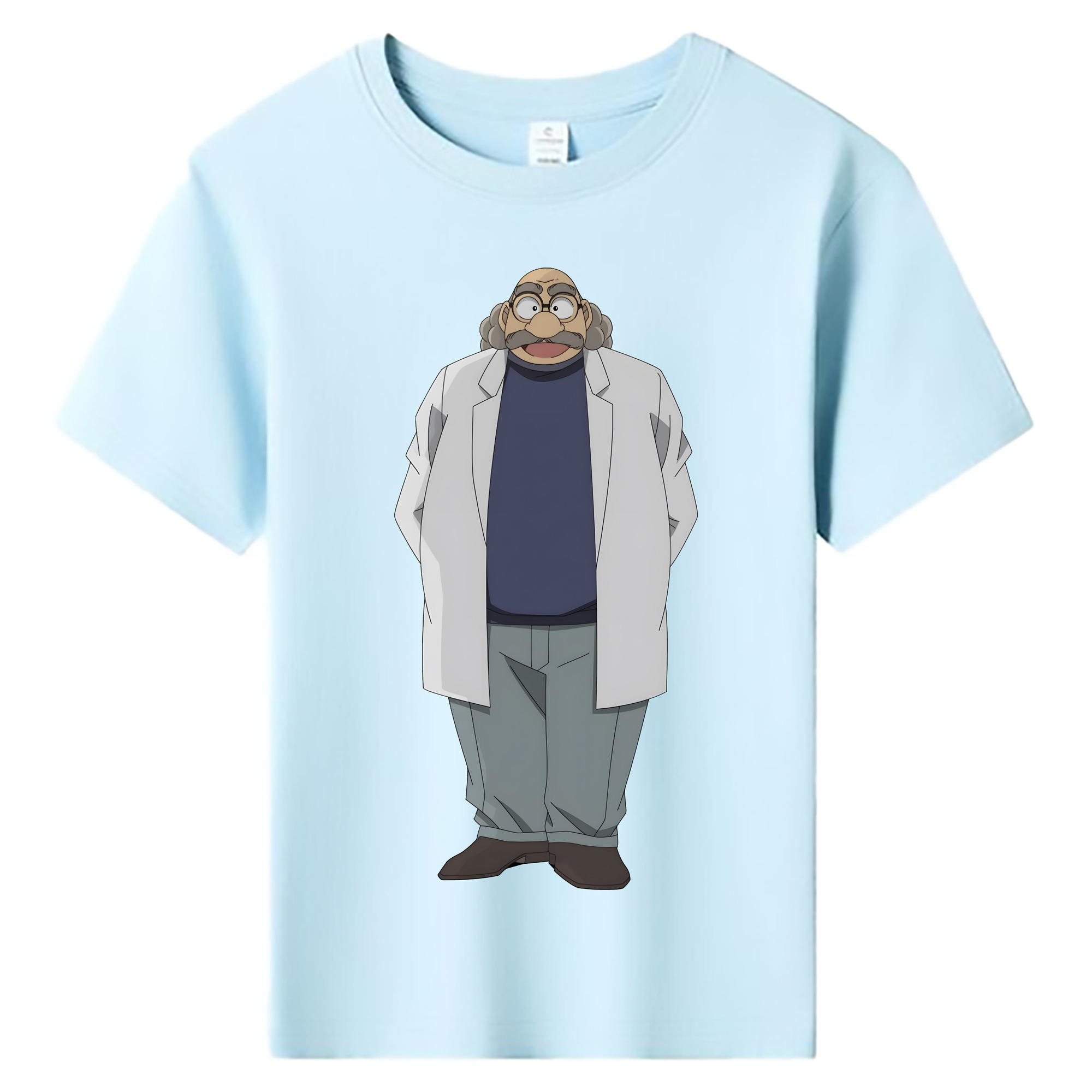 （画像用） 名探偵コナン あがさ ひろし Detective Conan Agasa Hiroshi 綿100％キッズTシャツ（フロントプリント）